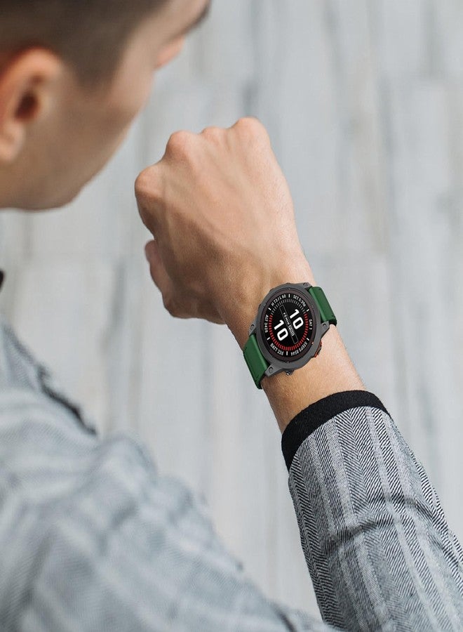 ISABAKE Watch Bands for Garmin Enduro 2/Fenix 6X/Fenix 5X, 26mm QuickFit Magnetic Silicone Strap for Fenix 8 51mm/Fenix 7X - Image 3