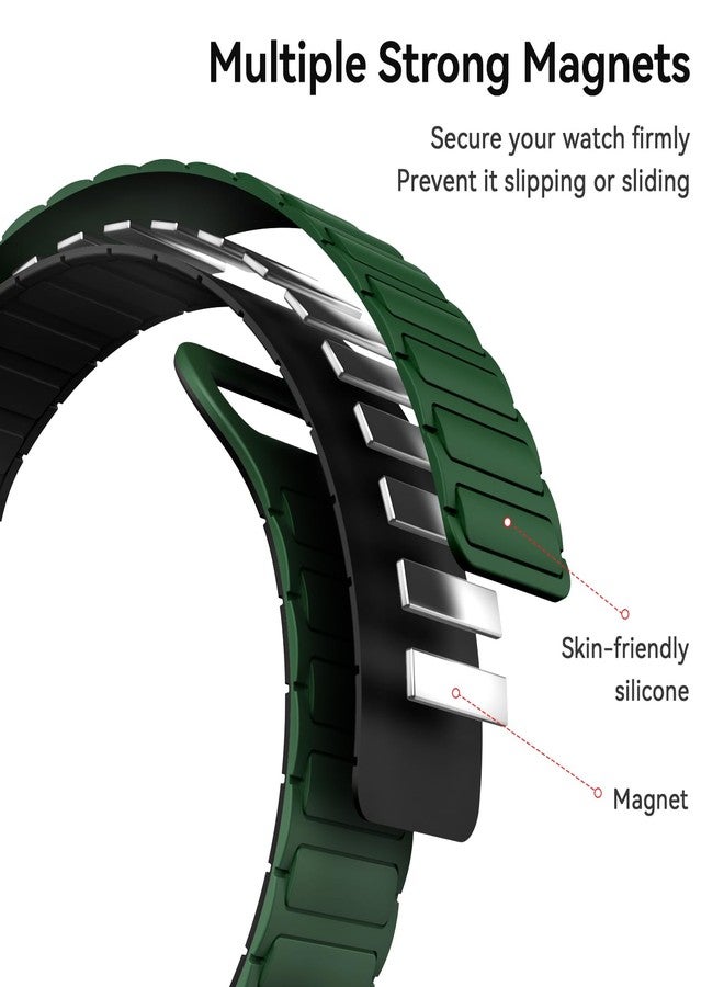 ISABAKE Watch Bands for Garmin Enduro 2/Fenix 6X/Fenix 5X, 26mm QuickFit Magnetic Silicone Strap for Fenix 8 51mm/Fenix 7X - Image 2