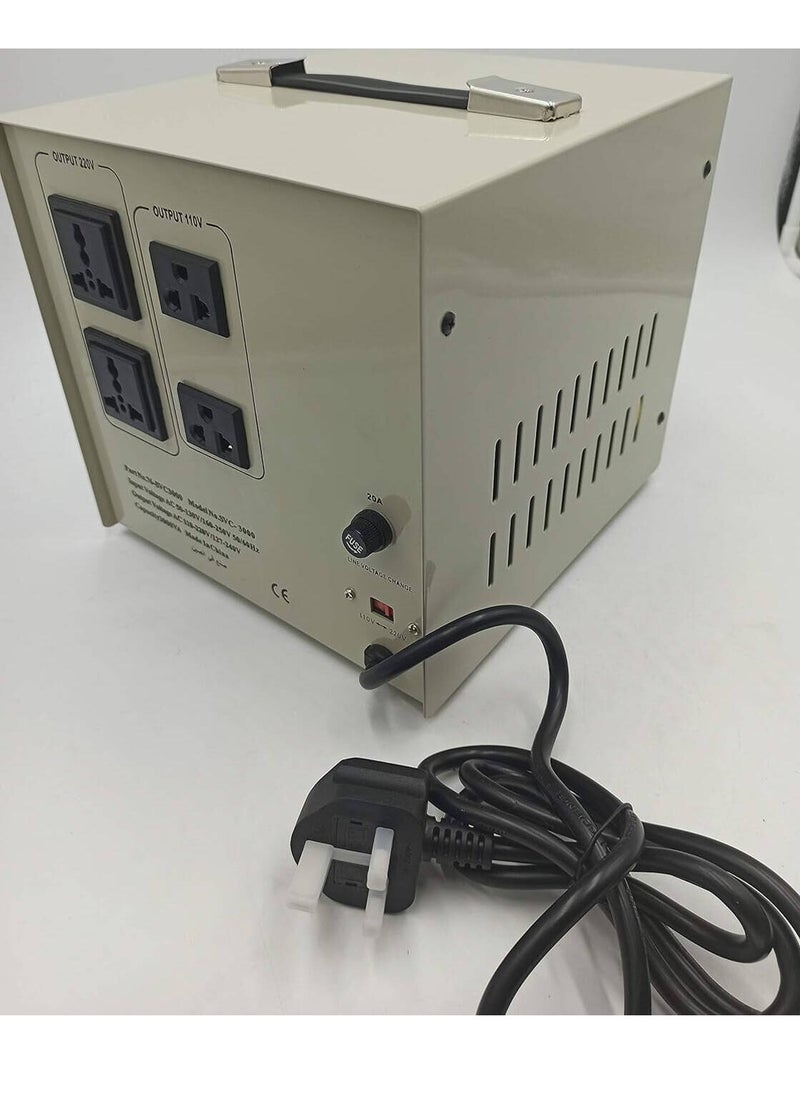 NEWSTAR Newstar Svc-3000B Power Regulator Stabilizer, LCD Display, Servo Motor Technology, 1500 Watts Max Surge, 50/60Hz Frequency, 3000 VA / 2200 Watts | Svc-3000B  - Image 4