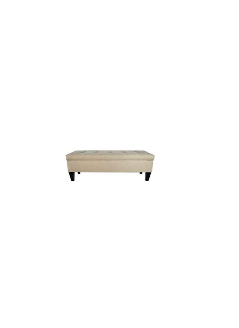 R2R FURNITURE R2R Storage Tuffted Bench Large, Beige 