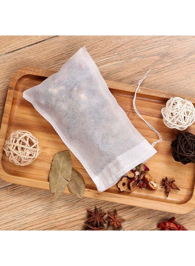 Fenshine 100Pcs Large Tea Bag - Disposable Empty Tea Filter Bags No Mess Mesh Bags with Drawstring for Concentrate/Iced Coffee, Herb, Loose Leaf Tea - Image 4