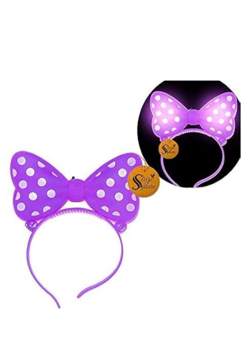 LOWHAT Light Up Bow Hair Hoop for Kids