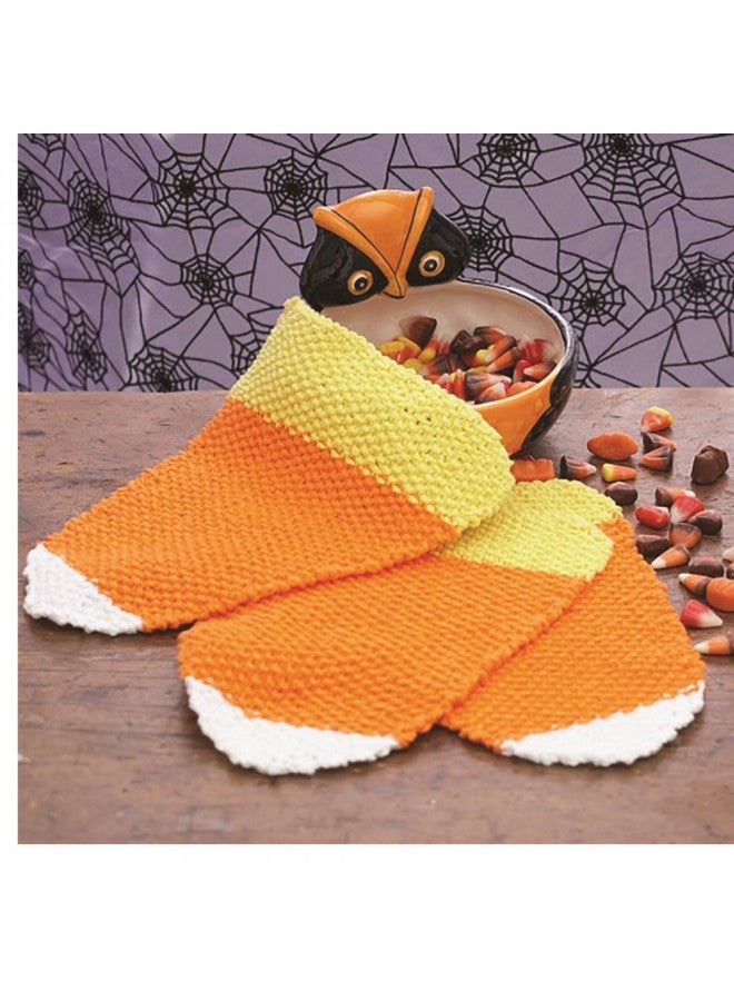 Lily Sugar 'N Cream The Original Solid Yarn, 2.5oz, Medium 4 Gauge, 100% Cotton - Yellow - Machine Wash & Dry - Image 4