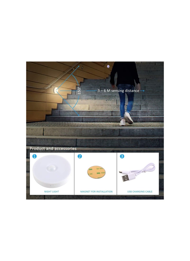 Plan A Under Cabinet Lights Motion Sensor Rechargeable Under Cabinet Lights for Kitchen USB for Walls Bathroom Bedroom (3)  - Image 3