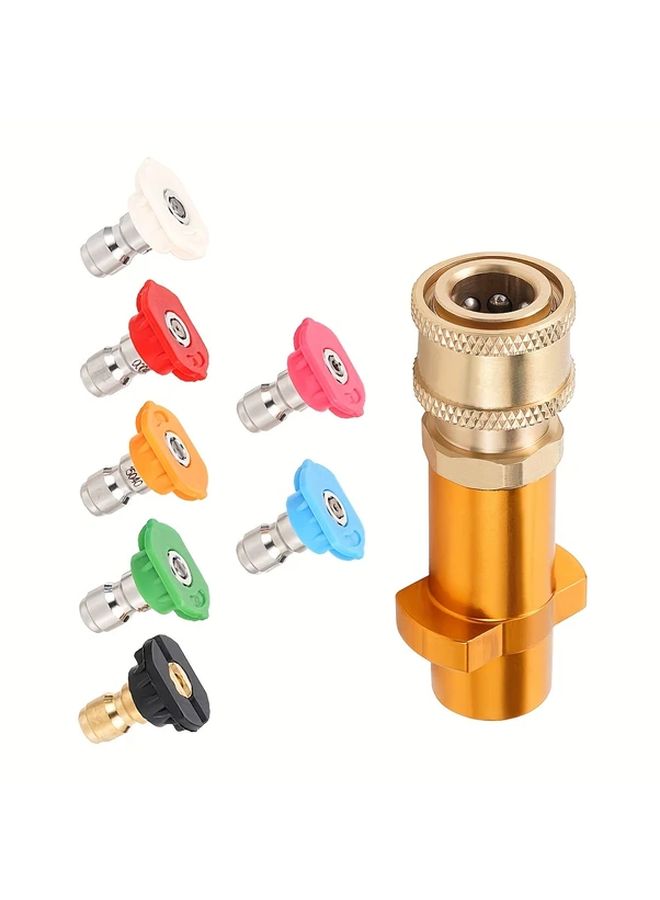 K Series Pressure Washer Foam Cannon Adapter With 5 Color Nozzles And Copper Head Model C - Image 5