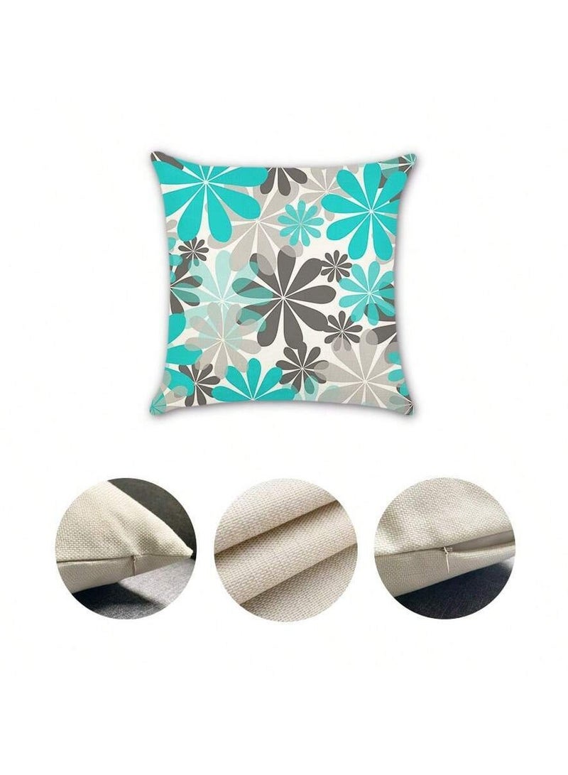 Cushion Cover Set Of 4 Pieces, Bright And Solid Colors, Size 45 Cm X 45 Cm, Without Filling. - Image 2