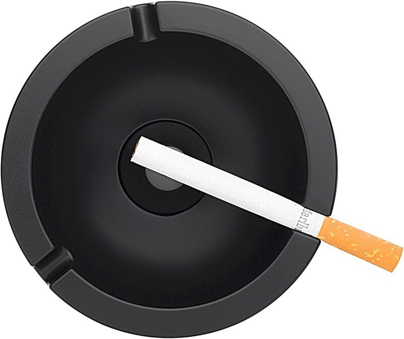 Mepal – Ashtray with Lid – Black – Ashtray for Outside - Windproof – Easy to Clean – Dishwasher  Safe - Image 3