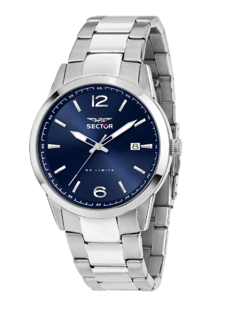Sector 660 41MM 3H BLUE DIAL BR SS - Image 1