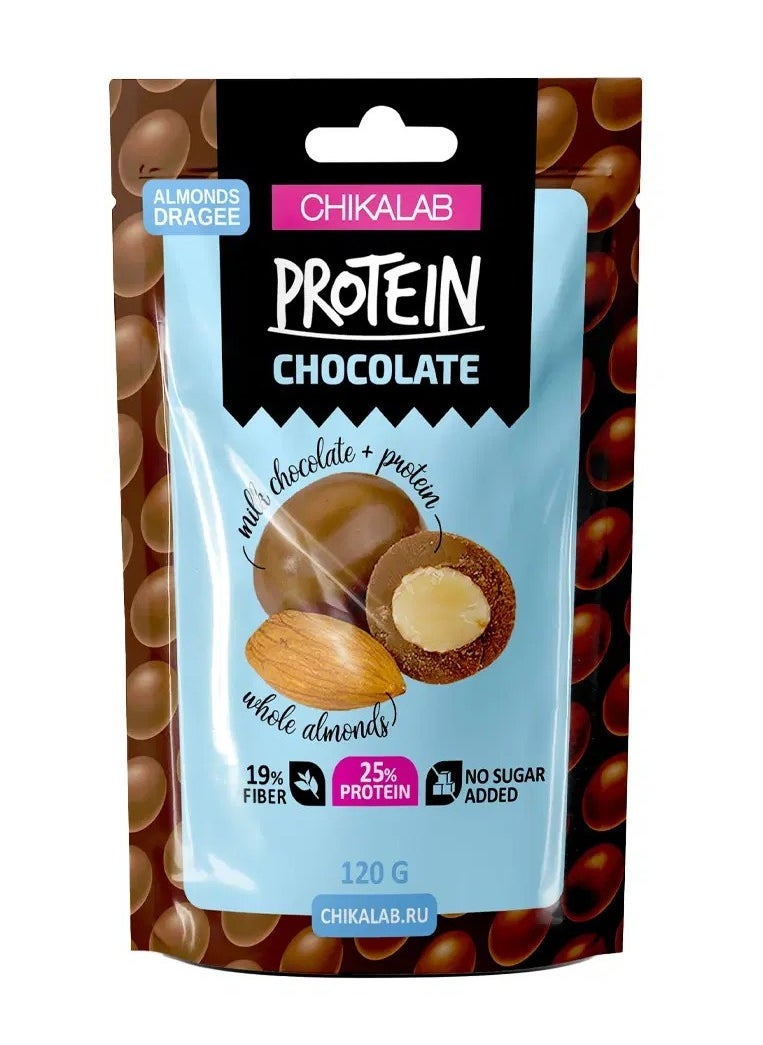 Protein Chocolate Covered Dragee - Chocolate Almonds - (120g) - pzsku/ZCCAC32B7E309A2E72E4BZ/45/_/1705752344/07c868ac-f0fd-424c-a5be-1301f0341093