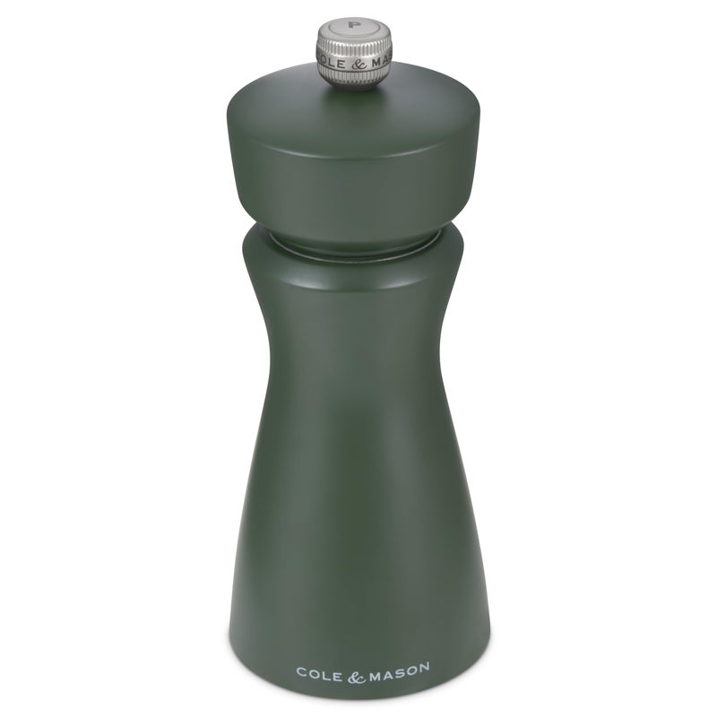 Cole & Mason Kenton Salt and Pepper Mill - Manual Refillable Grinder with Adjustable Ceramic Mechanism - Dining Accessory for Seasoning - Kitchen Tool for Everyday Use - 6 Inch, Rosemary - Image 1