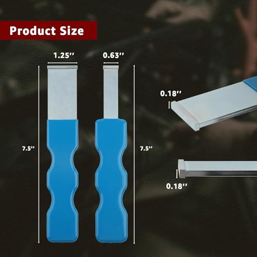 ITEQ 2PCS Carbide Scraper Set, Carbide Gasket Scraper for Metal and Automotive, 1-1/4 Inch and 5/8 Inch Carbide Scraper Set - Image 2