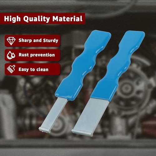 ITEQ 2PCS Carbide Scraper Set, Carbide Gasket Scraper for Metal and Automotive, 1-1/4 Inch and 5/8 Inch Carbide Scraper Set - Image 3