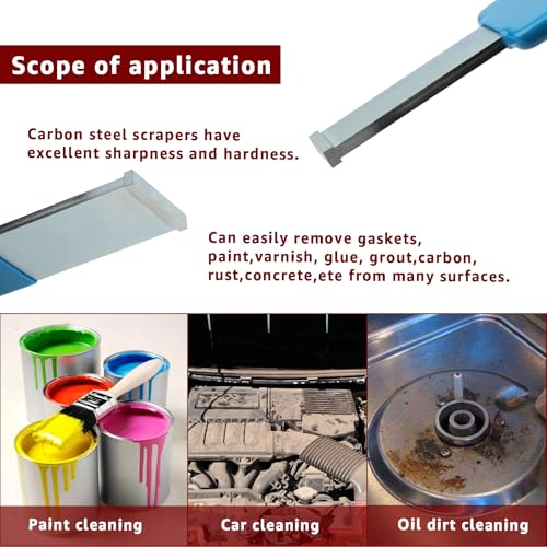ITEQ 2PCS Carbide Scraper Set, Carbide Gasket Scraper for Metal and Automotive, 1-1/4 Inch and 5/8 Inch Carbide Scraper Set - Image 5