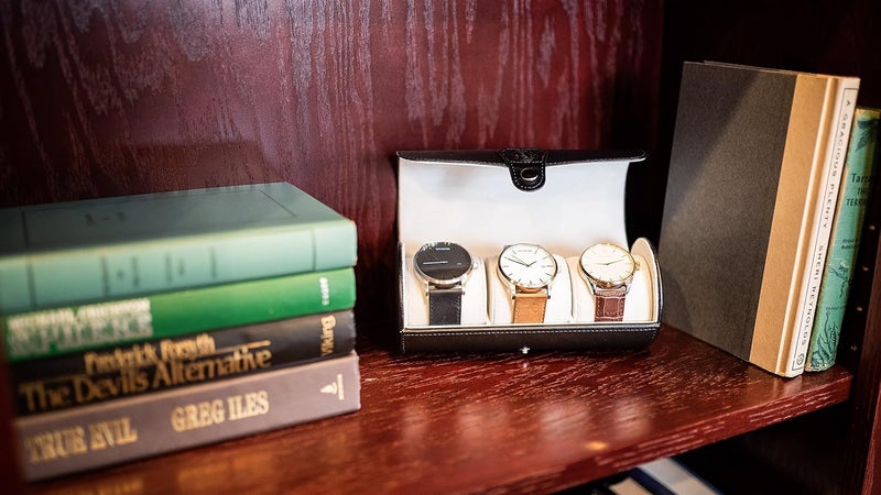 CASE ELEGANCE Travel Watch Case Roll Organizer for Men | Vegan Faux Leather Watch Display Case | Watch Display, Storage & Holder | Watch Case for Men's Watch Collection | Watch Holder for Men | Black - Image 5