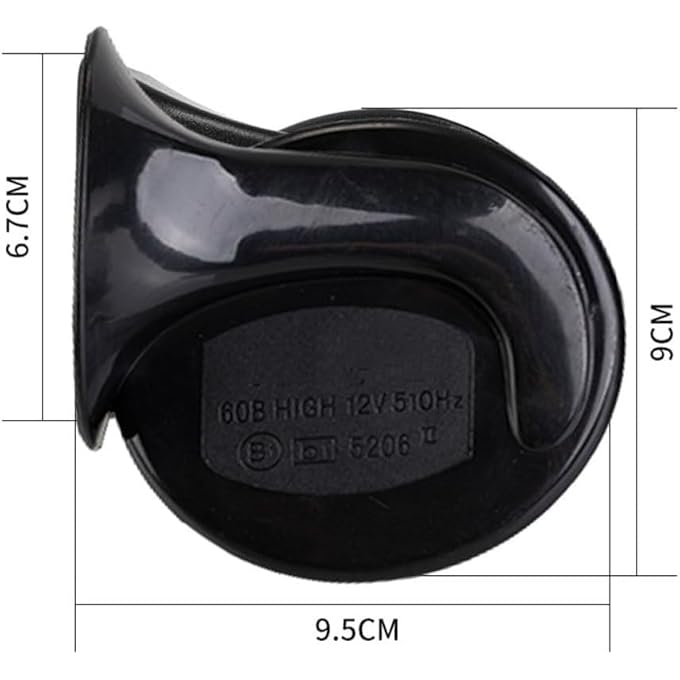 Khazna 2 Pcs HornHigh And Low Note Twin Tone Dual Horn Train Horn Kit Auto Electric Snail Horn For All Vehicles Motorcycles 12 Volt - Image 3