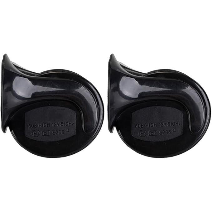 Khazna 2 Pcs HornHigh And Low Note Twin Tone Dual Horn Train Horn Kit Auto Electric Snail Horn For All Vehicles Motorcycles 12 Volt - Image 2