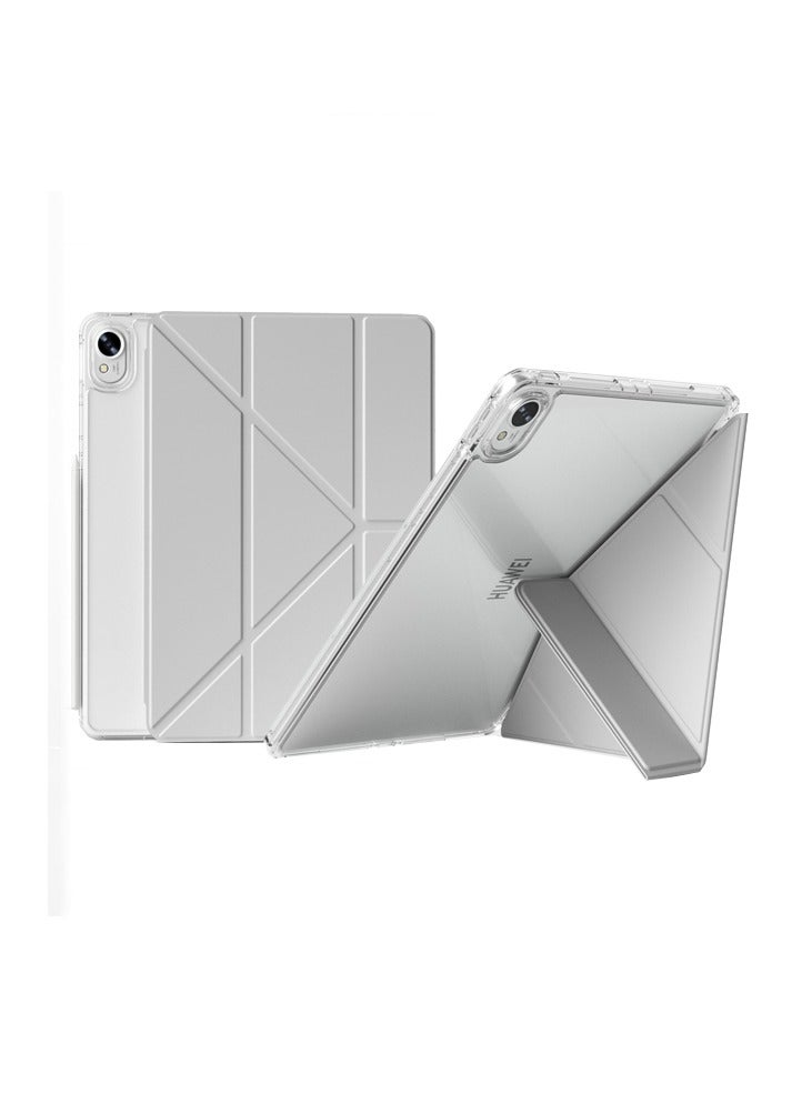 Case for HUAWEI MatePad 11.5 inch/Air 11.5 inch/11.5S 11.5inch， Triple Fold Y-shaped Design, Multi Angle, Leather Tablet Cover With Pen Slot, Automatic Wake-up/sleep, Grey - Image 1