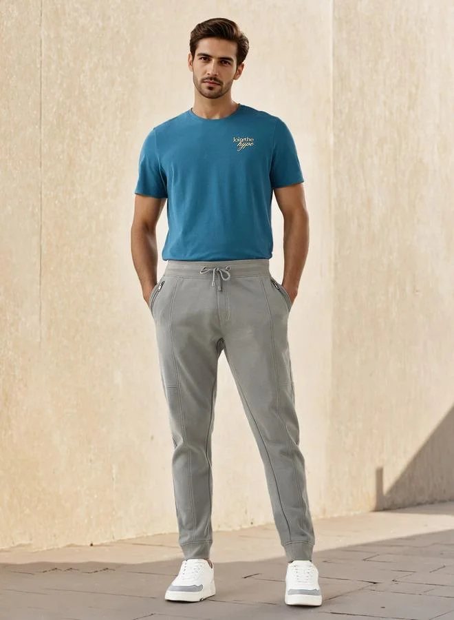 Iconic Iconic Panelled Joggers with Pockets