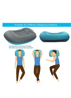 Womdee Ultralight Inflating Travel Camping Pillows Compressible Compact Inflatable Comfortable Ergonomic Pillow for Neck & Lumbar Support  - Image 2