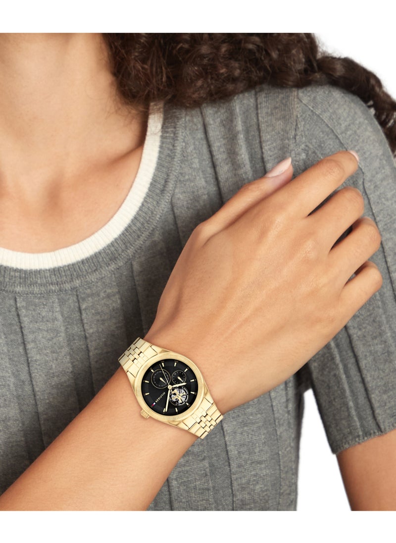 TOMMY HILFIGER Round Analog Women's Black Case Watch - 1782717  - Image 4