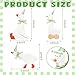 Leinuosen 3 Set One Silly Goose Birthday Decorations 6 Inch Silly Goose Birthday Table Centerpiece Funny 1st Party Supplies Wooden Geese Push Pull Figurine Shelf Table Decor for Baby ShowerGreen - Image 4