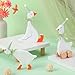 Leinuosen 3 Set One Silly Goose Birthday Decorations 6 Inch Silly Goose Birthday Table Centerpiece Funny 1st Party Supplies Wooden Geese Push Pull Figurine Shelf Table Decor for Baby ShowerGreen - Image 2