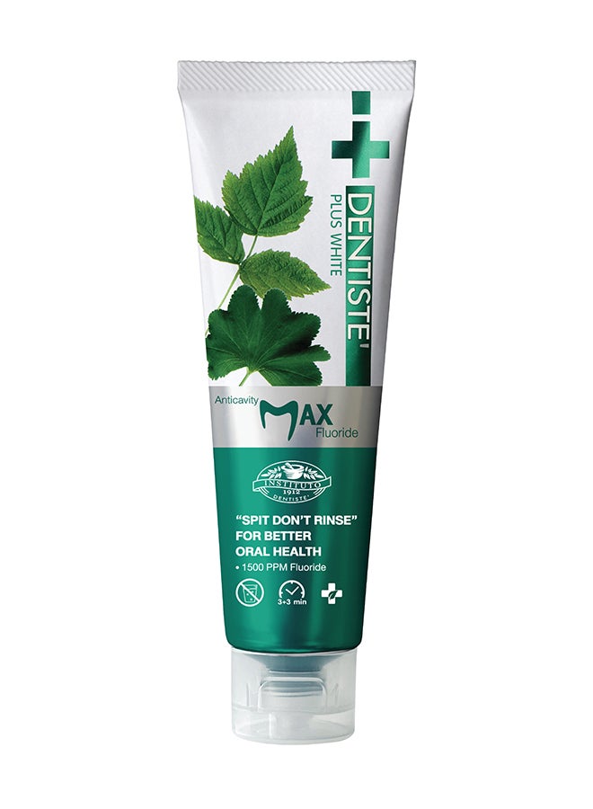 DENTISTE Anticavity Max Fluoride Plus White Toothpaste No Rinse Formula 100G - Image 2