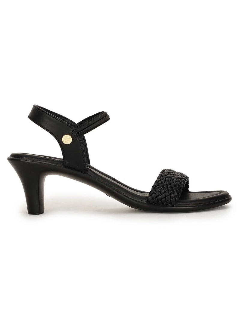Bata Deva Sandal E Women's Black Heels - 5 UK (6616912) - Image 2