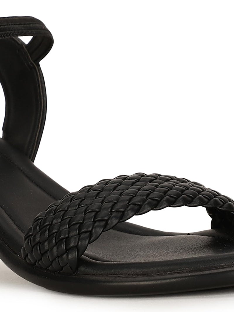 Bata Deva Sandal E Women's Black Heels - 5 UK (6616912) - Image 5
