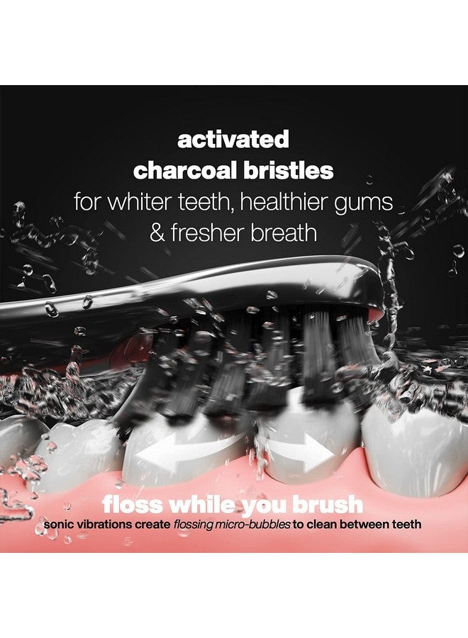 Aquasonic Pulse Activated Charcoal Replacement Brush Heads Ultra Whitening Brush Heads 2X Whitening & Stain Remover Compatible Only With Aquasonic Pulse 2 Pack (Black) - Image 3