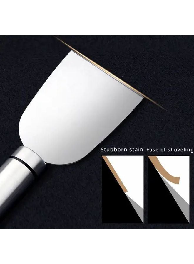 مجرفة من الفولاذ المقاوم للصدأ الأبيض - أداة متعددة الاستخدامات لكشط البلاط وإزالة الغراء من الأرضيات والزجاج - Image 3