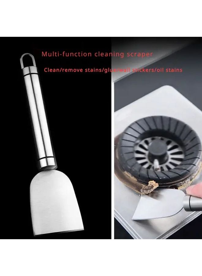 مجرفة من الفولاذ المقاوم للصدأ الأبيض - أداة متعددة الاستخدامات لكشط البلاط وإزالة الغراء من الأرضيات والزجاج - Image 5