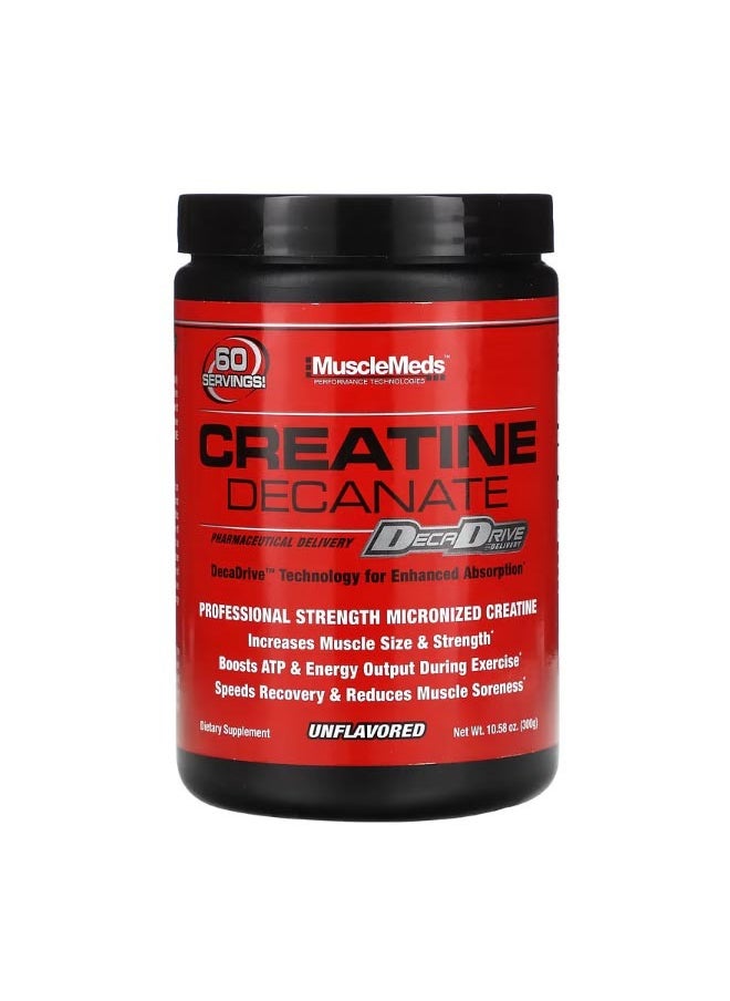 MUSCLEMEDS Creatine Decanate Unflavored 10.58 oz 300 g  - Image 1