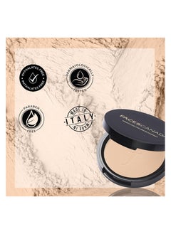 Faces Canada FACES CANADA Weightless Stay Matte Finish Compact Powder - Natural, 9 g | Non Oily Matte Look | Evens Out Complexion | Hides Imperfections | Blends Effortlessly | Pressed Powder For All Skin Types  - Image 4