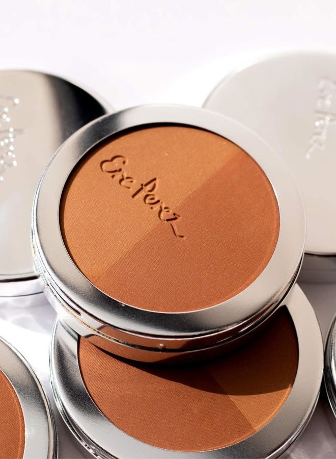 Ere Perez Natural Rice Powder Bronzer + Contour | Oil Absorbing, Velvet Shimmer Finish, Medium Coverage | Sunflower + Chamomile Oil, Vitamin E | Vegan, Cruelty-Free, Clean Beauty (Tulum) - Image 4