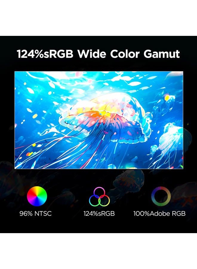 Ugee UE12 11.6 inch Drawing Tablet with Screen, Graphic Tablet with Full-Laminated Screen, 124% sRGB Color Gamut, Battery-Free Stylus & 8 Shortcut Keys, Drawing Pad Compatible with Windows/Mac/Android - Image 2