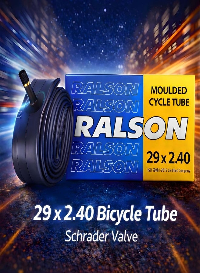 إطار دراجة Ralson مقاس 29x2.40 مع أنبوب داخلي من البوتيل بصمام شريدر مصبوب مقاس 29x2.40 | نايلون هيمالايا تريل | عبوة من إطارين وأنبوبين - Image 5