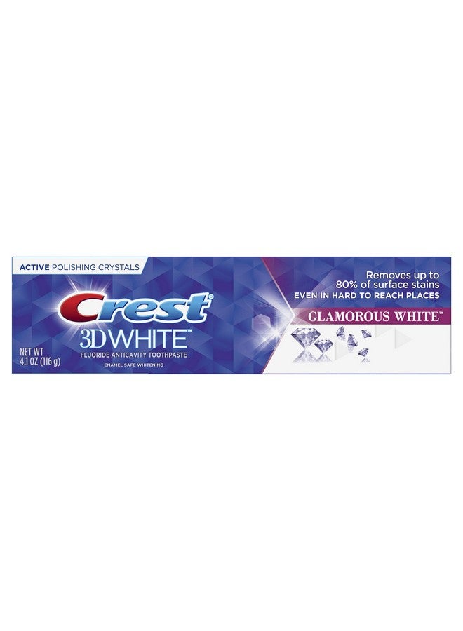 Crest 3D White Whitening Toothpaste Glamorous White 4.1 Oz - Image 1