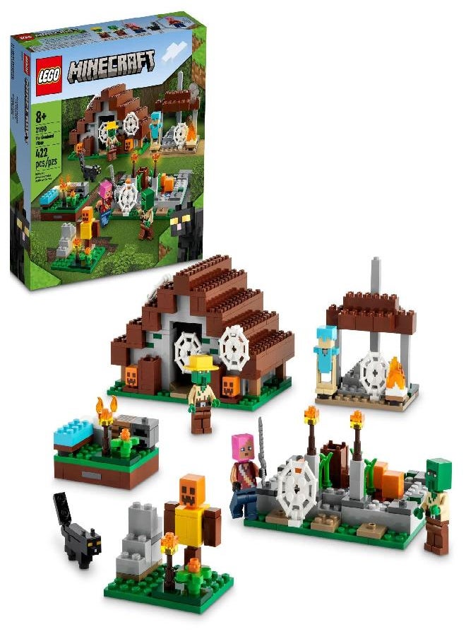 LEGO - LEGO Minecraft The Abandoned Village 21190 Building Toy Set - Featuring Game Figures Including Zombies and Zombie Hunters with Accessories, for Kids, Girls, and Boys Ages 8+ - Image 1
