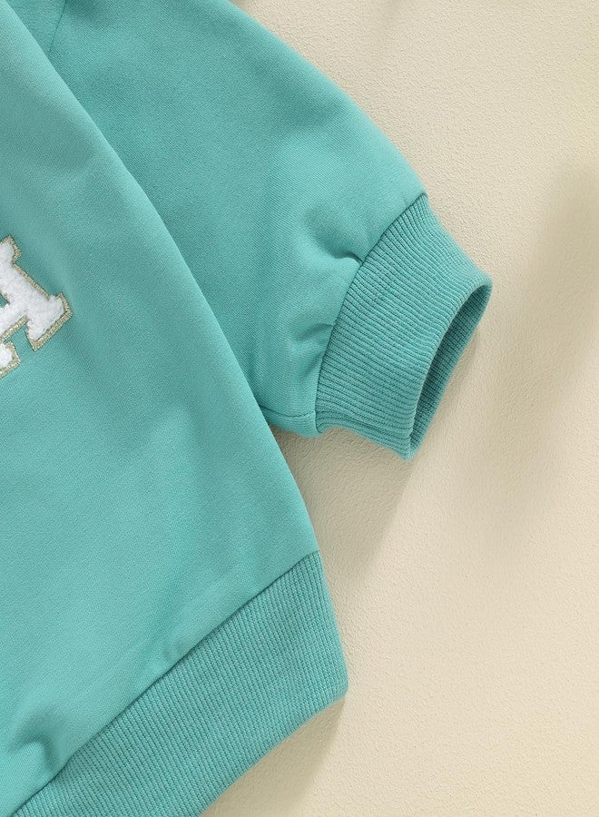 wybzd Toddler Boys Girls Easter Outfit Baby Kids Egg Star Crewneck Sweatshirt Oversize Pullover Bunny Shirt Holiday Clothes Blue Egg Star 6-12 Months - Image 5