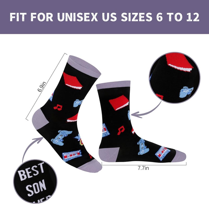 Kelool Do Not Disturb I'm Gaming Socks,Men Gifts for Men Teen Boys Dad Him Son Fathers,Valentines Day Mens Gifts for Him Kids - Image 5