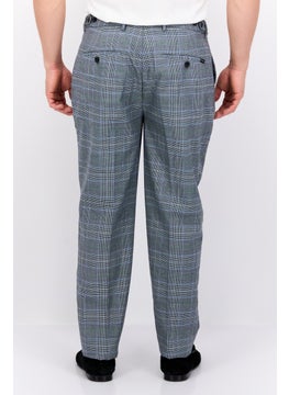 Scotch & Soda Men Slim Fit Pleated Blake Chino Pants, Grey Combo  - Image 2