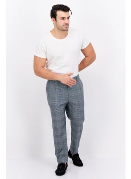 Scotch & Soda Men Slim Fit Pleated Blake Chino Pants, Grey Combo  - Image 4