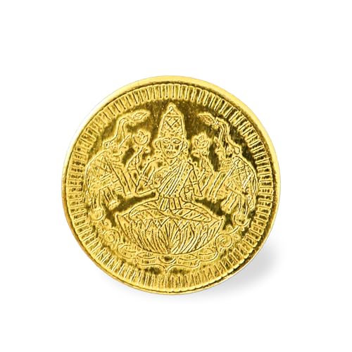 Putrika Brass Lakshmi Kubera Gold Coins|Kubera Pooja Coins for Wealth and Prosperity|Wealth Coins for Diwali|Dhanteras Coins|Home Temple|Vastu|Return Gift (5, Round) - Image 3