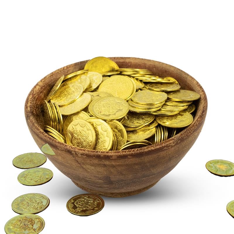 Putrika Brass Lakshmi Kubera Gold Coins|Kubera Pooja Coins for Wealth and Prosperity|Wealth Coins for Diwali|Dhanteras Coins|Home Temple|Vastu|Return Gift (5, Round) - Image 1