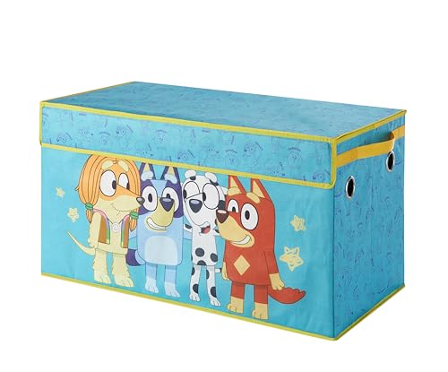 Idea Nuova Idea Nuova Bluey Collapsible Storage Trunk Durable Fabric Chest with Soft Lid 285x145x16Kids Room Organizer 