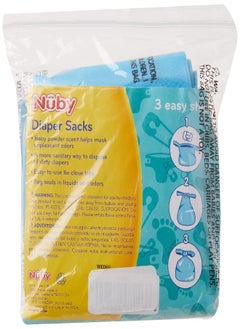 Nuby Nuby Diaper Disposable Bags, Fresh Baby Powder Scent, 2 Pack (50 Count Each Pack)  - Image 3