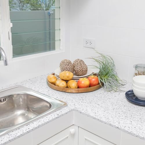 Decoroom Granite Contact Paper for Countertops, 17.7" x 118", Thickened Glossy Waterproof Peel and Stick, Self-Adhesive Marble Wallpaper for Kitchen, Bathroom, Cabinets, and Countertop Refinishing - Image 4