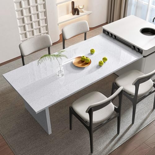 Decoroom Granite Contact Paper for Countertops, 17.7" x 118", Thickened Glossy Waterproof Peel and Stick, Self-Adhesive Marble Wallpaper for Kitchen, Bathroom, Cabinets, and Countertop Refinishing - Image 5