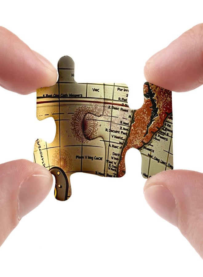 BBOLDIN Vintage Guitar Puzzle for Adults 1000 Pieces, Mechanical Art Jigsaw Puzzle, Book Map Music Challenging Puzzle - Image 3